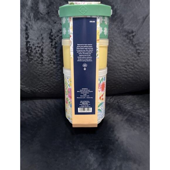 Roller Rabbit x Target 3-Container Snackle Stack NEW IN HAND Stackable BPA Free - Picture 2 of 8